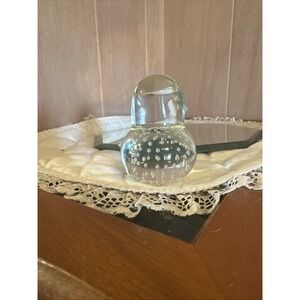 Norcrest Bubble Glass 3 Inch Bird Paperweight:‎ Clean And Pretty!
